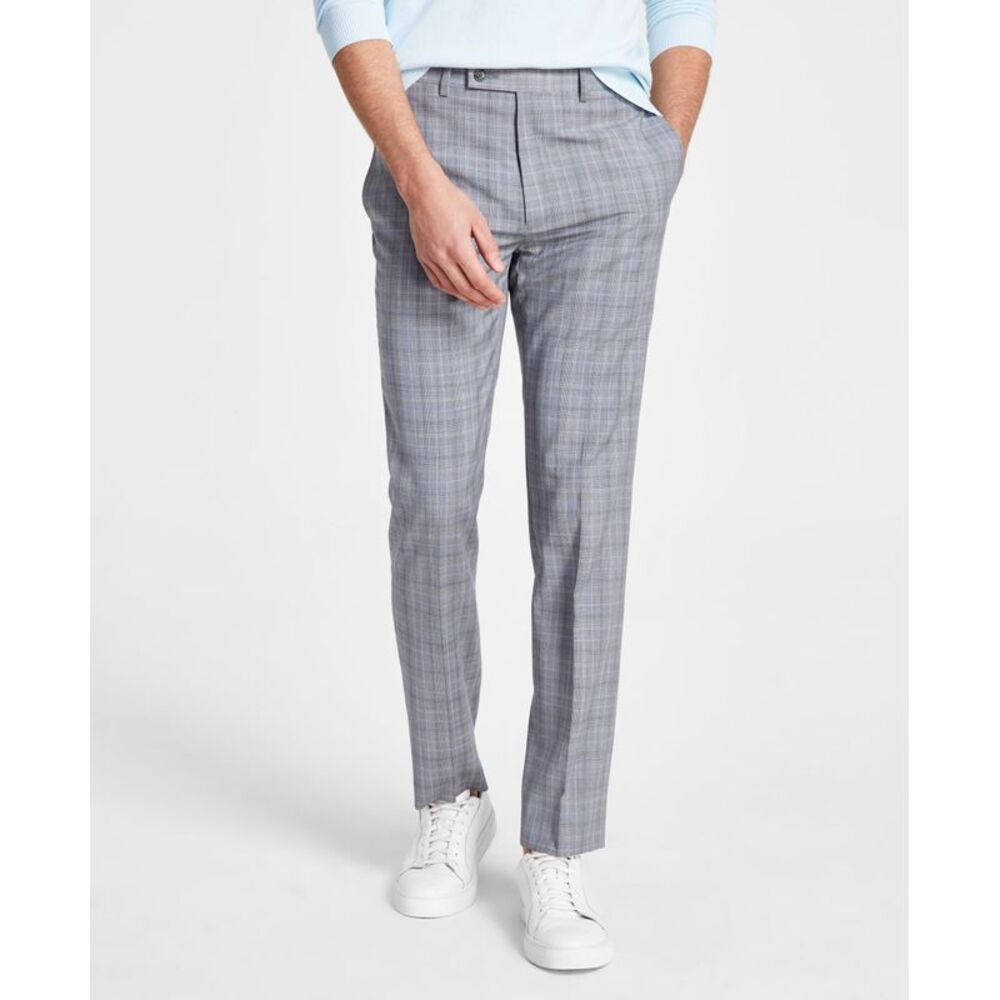 Men's Slim-Fit Wool Stretch Suit Pants